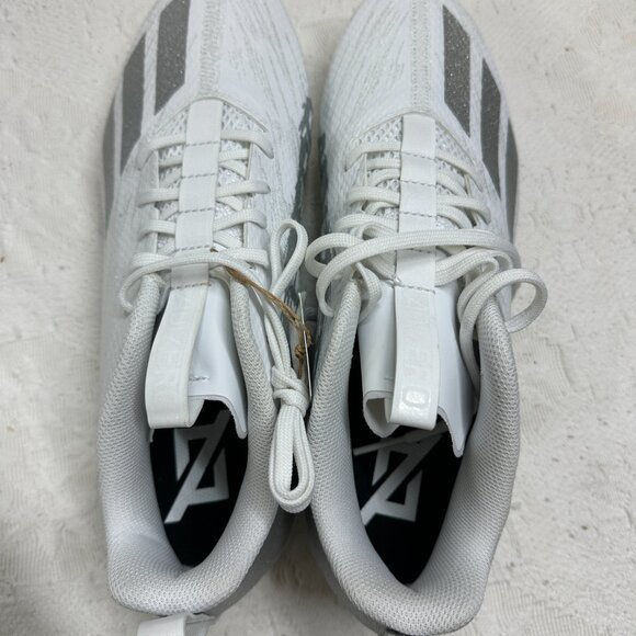 Adidas Adizero Spark Mens Size 13 Molded Football Cleats White Silver GY4521 New main image 5